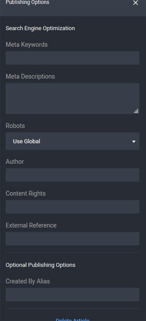 additional options